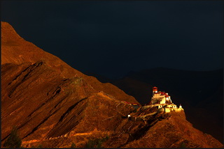 Yumbulakhang Castle in Yarlung Valley,Tibet