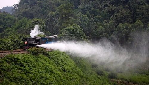 Steamer Train,Sichuan,China