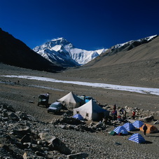 The Base Camp of Mt.Everest in Tibet