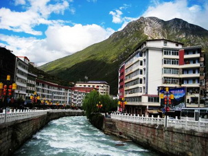 Kangding,gateway to Tibet from Chengdu