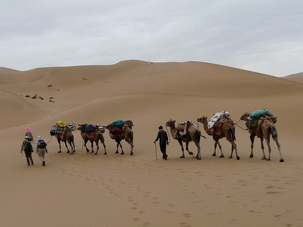 Trek Badain Jaran Desert,Inner Mongolia