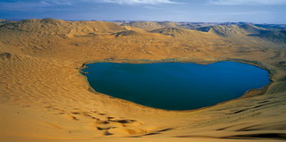 Nuo To Lake,Badain Jaran Desert