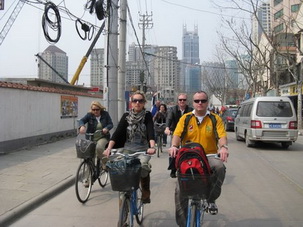Biking in Shanghai,China