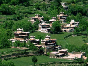 Tibetan Village in Danba,Kham,West Sichuan