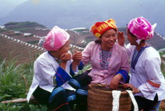 Zhuang Girls in Longsheng,Guilin