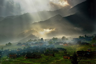Miao Village in Guizhou's Qiandongnan Prefecture,China