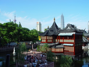 Shanghai Townscape from Yuyuan Garden