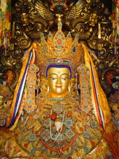 Buddha Sakyamuni at Jokhang Temple,Tibet