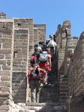 Trekking on the Great Wall of China