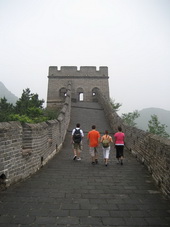 Walking on the Great Wall of China