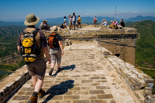 Walking from Simatai to Jinshanling on the Great Wall