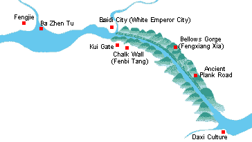 Maps of the Three Gorges - Qutang Gorge